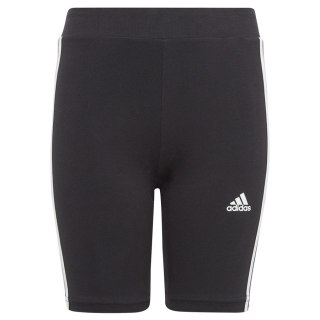 Legginsy adidas Essentials 3 Stripes Cotton Biike Tights girls Jr IC3628 czarny 140 cm Adidas