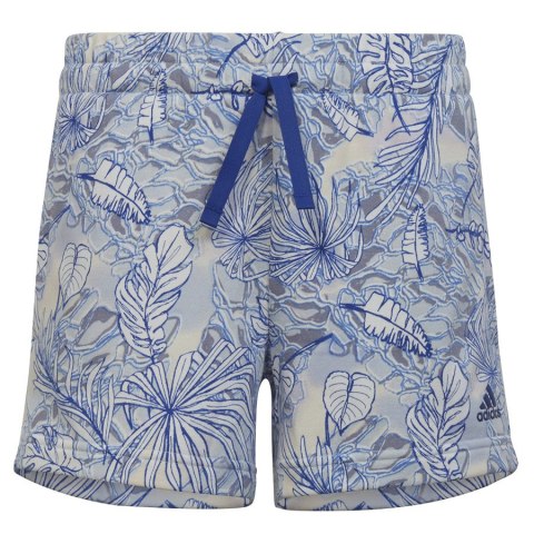 Spodenki adidas SUM Allover Print Short girls HR5832 niebieski 170 cm Adidas