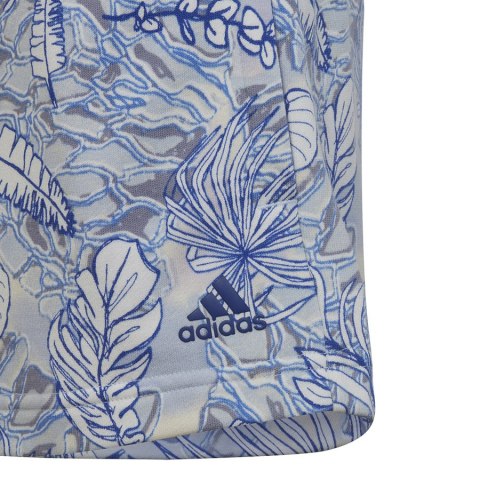 Spodenki adidas SUM Allover Print Short girls HR5832 niebieski 170 cm Adidas
