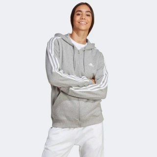 Bluza adidas 3 Stripes Full-Zip R HD I9917 szary XS Adidas