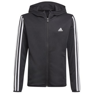 Bluza adidas 3 Stripes Hoodie GN1500 czarny 140 cm Adidas
