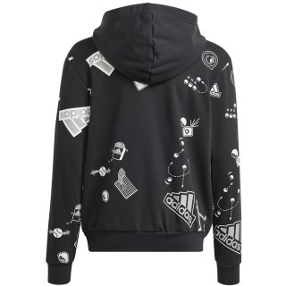 Bluza adidas Bluv Full-Zip Hoodie IN3300 czarny 140 cm Adidas
