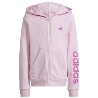 Bluza adidas Essentials Linear Full-Zip Hoodie girls IS2666 różowy 140 cm Adidas
