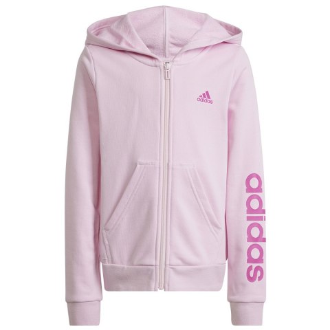 Bluza adidas Essentials Linear Full-Zip Hoodie girls IS2666 różowy 164 cm Adidas Bluza adidas Essentials Linear Full-Zip Hoodie girls IS2666 różowy 164 cm Adidas