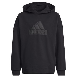 Bluza adidas FI Logo HD Jr HR6301 czarny 140 cm Adidas