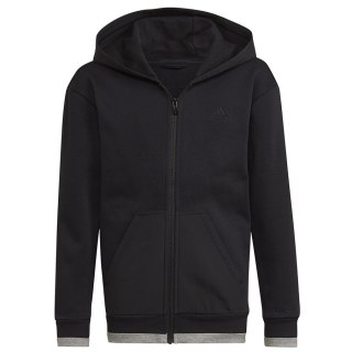 Bluza adidas Fleece Full-Zip Hoody Jr HN6182 czarny 140 cm Adidas