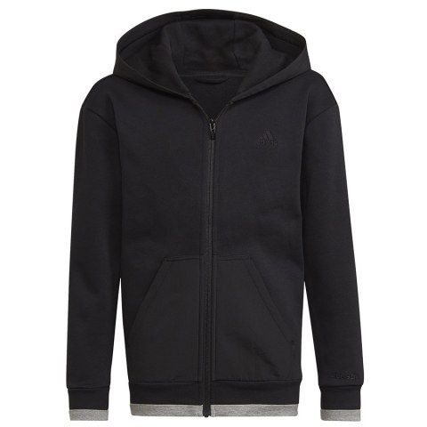 Bluza adidas Fleece Full-Zip Hoody Jr HN6182 czarny 152 cm Adidas