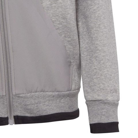 Bluza adidas Fleece Full-Zip Hoody Jr IC5008 szary 152 cm Adidas