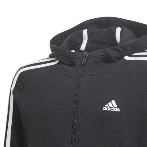 Bluza adidas Girls Essentials 3S Full-zip Hoodie GQ8356 czarny 140 cm Adidas Bluza adidas Girls Essentials 3S Full-zip Hoodie GQ8356 czarny 140 cm Adidas