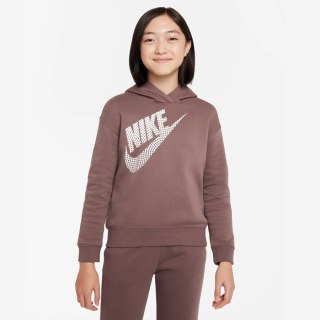 Bluza Nike NSW OS PO Hoodie Jr girls DZ4620 291 fioletowy S (128-137) Nike