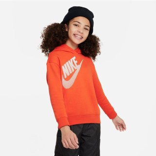 Bluza Nike NSW OS PO Hoodie Jr girls DZ4620 633 czerwony M (137-147) Nike