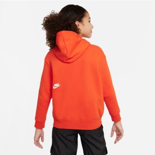 Bluza Nike NSW OS PO Hoodie Jr girls DZ4620 633 czerwony M (137-147) Nike