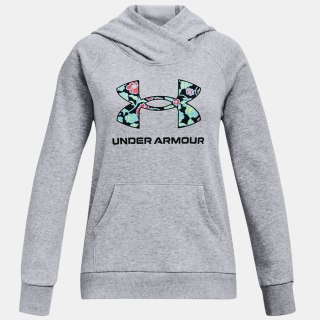 Bluza UA Girl's Rival Logo Hoodie 1366399 035 szary XL Under Armour