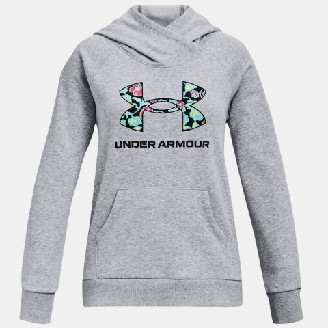 Bluza UA Girl's Rival Logo Hoodie 1366399 035 szary XL Under Armour Bluza UA Girl's Rival Logo Hoodie 1366399 035 szary XL Under Armour