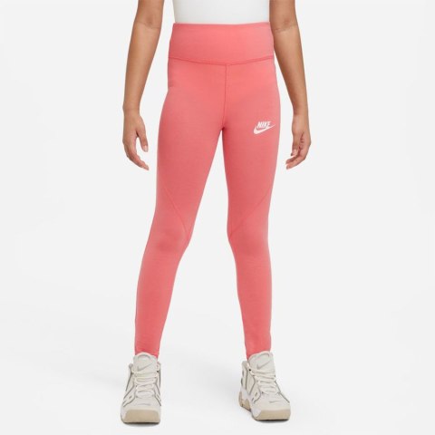 Legginsy Nike G Nsw Favorites Gx Hw Legging CU8248 894 pomarańczowy S (128-137cm) Nike Legginsy Nike G Nsw Favorites Gx Hw Legging CU8248 894 pomarańczowy S (128-137cm) Nike
