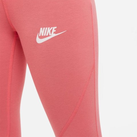 Legginsy Nike G Nsw Favorites Gx Hw Legging CU8248 894 pomarańczowy S (128-137cm) Nike Legginsy Nike G Nsw Favorites Gx Hw Legging CU8248 894 pomarańczowy S (128-137cm) Nike