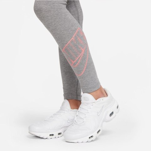 Legginsy Nike Sportswear Essential DN1853 091 szary XL Nike