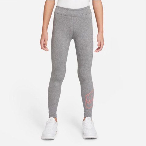 Legginsy Nike Sportswear Essential DN1853 091 szary M (137-147cm) Nike