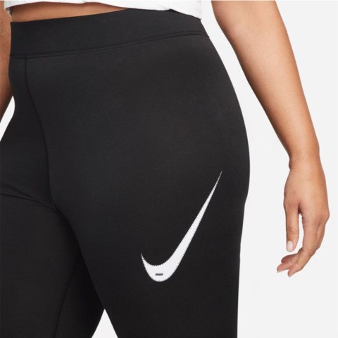 Legginsy Nike Sportswear Essential Swosh DM6207 010 czarny XS Nike Legginsy Nike Sportswear Essential Swosh DM6207 010 czarny XS Nike