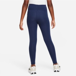 Legginsy Nike Sportswear Trend HW Lggng Prnt girls FD0889 410 granatowy S (128-137cm) Nike