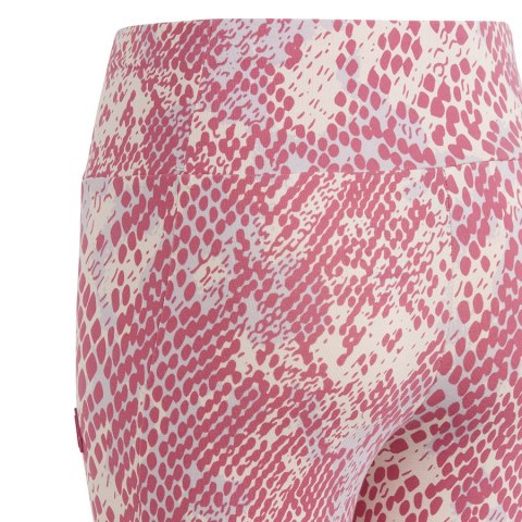 Legginsy adidas Essentials Future Icons Allover Print Tights girls IC0095 czerwony 164 cm Adidas