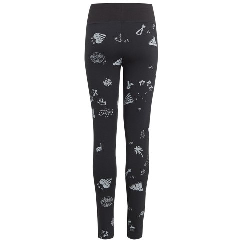 Legginsy adidas JG Bluv Q3 Tight girls Jr IA1567 czarny 140 cm Adidas
