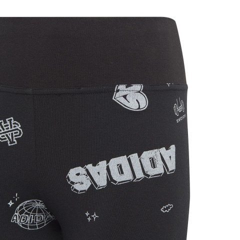 Legginsy adidas JG Bluv Q3 Tight girls Jr IA1567 czarny 170 cm Adidas
