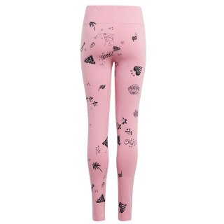 Legginsy adidas JG Bluv Q3 Tight girls Jr IA1568 różowy 140 cm Adidas