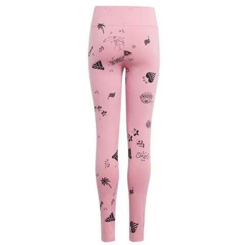 Legginsy adidas JG Bluv Q3 Tight girls Jr IA1568 różowy 140 cm Adidas