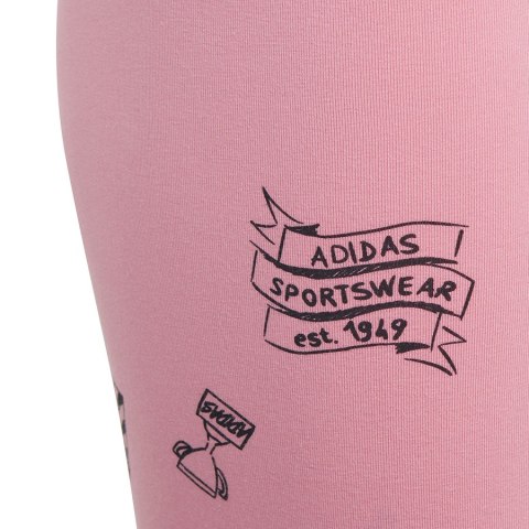 Legginsy adidas JG Bluv Q3 Tight girls Jr IA1568 różowy 140 cm Adidas