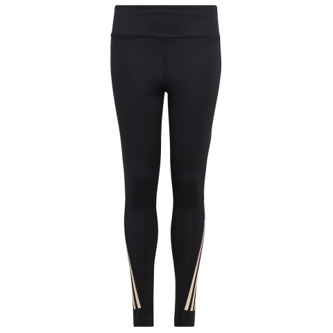 Legginsy adidas Training Aeroready 3S High-Rise 7/8 Optime TG girls IC0363 czarny 128 cm Adidas