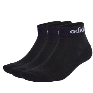 Skarpety adidas Linear Ankle Cushioned 3PP IC1303 czarny 40-42 Adidas