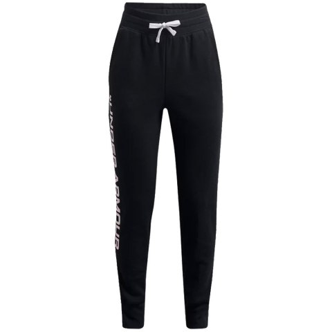 Spodnie UA Rival Fleece Joggers JR 1356487 002 czarny S Under Armour