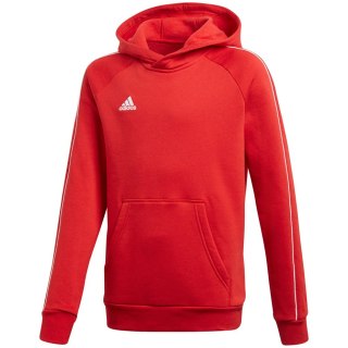 Bluza dla dzieci adidas Core 18 Hoody JUNIOR czerwona CV3431 Adidas teamwear