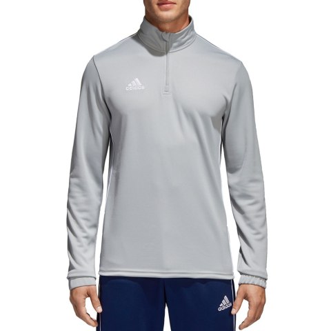 Bluza męska adidas Core 18 Training Top szara CV4000 Adidas teamwear Bluza męska adidas Core 18 Training Top szara CV4000 Adidas teamwear