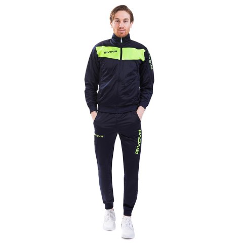Dres Givova Tuta Visa Fluo granatowo-zielony TR018F 0419 Givova