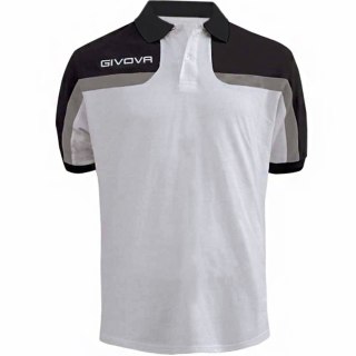 Koszulka Givova Polo Spring biało-czarna MA018 0310 Givova