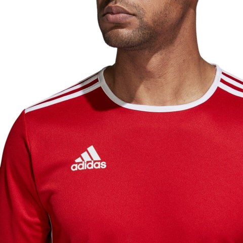 Koszulka męska adidas Entrada 18 Jersey czerwona CF1038 Adidas teamwear Koszulka męska adidas Entrada 18 Jersey czerwona CF1038 Adidas teamwear
