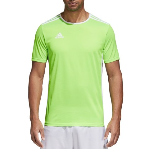 Koszulka męska adidas Entrada 18 Jersey limonkowa CE9758 Adidas teamwear