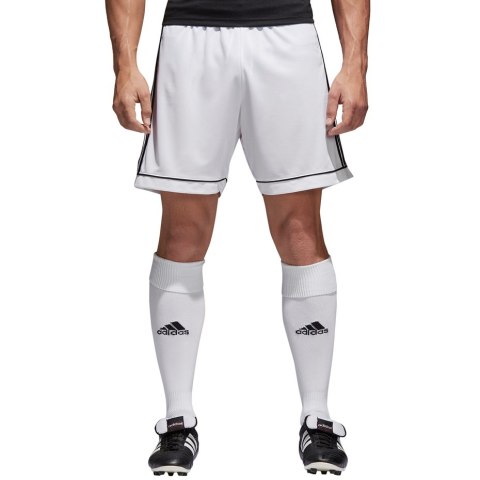 Spodenki dla dzieci adidas Squadra 17 JUNIOR biało-czarne BJ9227/GH1668 Adidas teamwear Spodenki dla dzieci adidas Squadra 17 JUNIOR biało-czarne BJ9227/GH1668 Adidas teamwear