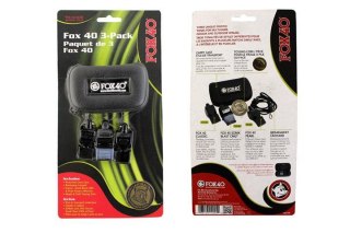Zestaw Fox 40 sędziowski 3 gwizdki+etui czarny 110 Fox40