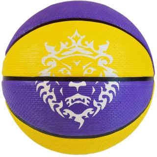 Piłka koszykowa 7 Nike L James Playground 8P żółto-fioletowa 7 żółty Nike