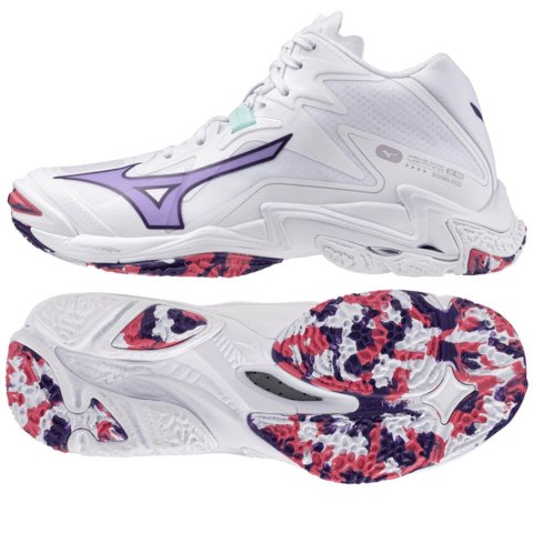 Buty Mizuno WAVE LIGHTNING Z8 MID V1GC240520 40 1/2 biały Mizuno