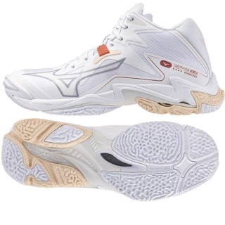 Buty Mizuno WAVE LIGHTNING Z8 MID V1GC240525 40 1/2 biały Mizuno