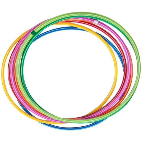 Hula hop 10 szt. 80 cm multikolor Pozostałe Hula hop 10 szt. 80 cm multikolor Pozostałe