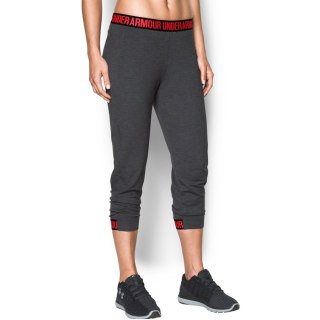 Spodnie UA Featherweight Fleece Crop 1294505 092 XS szary Under Armour
