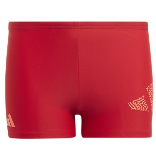 Kąpielówki adidas 3 BAR Log Boxer IC4739 176 cm czerwony Adidas