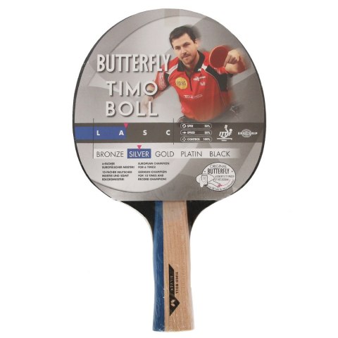 Rakietka Butterfly Timo Boll Silver AN- anatomiczny Butterfly Rakietka Butterfly Timo Boll Silver AN- anatomiczny Butterfly