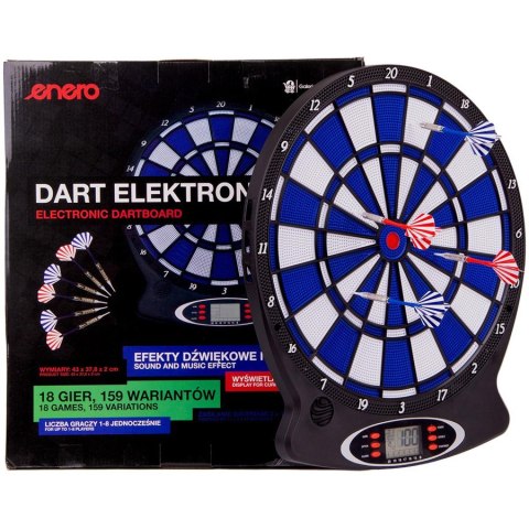 Tarcza Dart elektroniczna Enero 43 cm. niebieska Enero Tarcza Dart elektroniczna Enero 43 cm. niebieska Enero