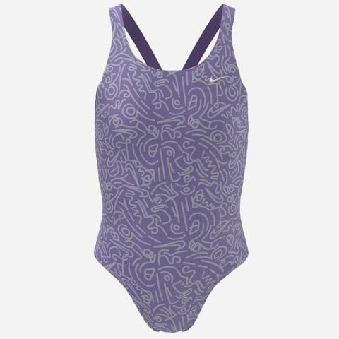 Kostium kąpielowy NIKE Hydrastrong Multi Print NESSD045 582 L (150-160cm) fioletowy Nike